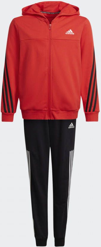 Adidas Performance trainingspak rood/zwart/wit