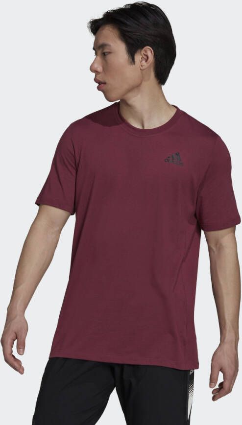 Adidas Performance Designed2Move sport T shirt donkerrood