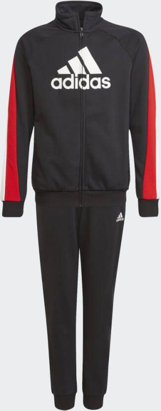Adidas Colorblock Big Badge of Sport Trainingspak Black/Vivid Red/White