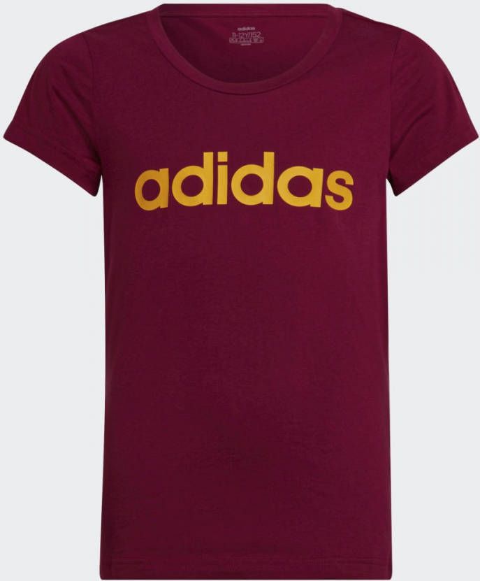 adidas Performance sport T-shirt paars/geel