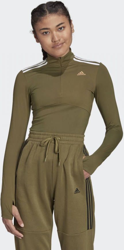 Adidas Hyperglam Longsleeve Focus Olive Dames