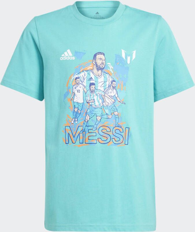 Adidas Messi Football Graphic Voorschools T Shirts