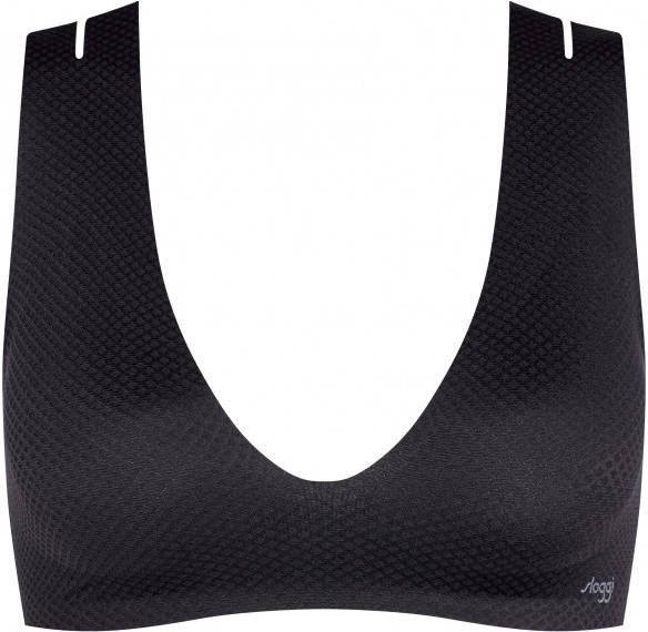 Sloggi Women's Zero Feel Flow Bralette Sportbeha, zwart