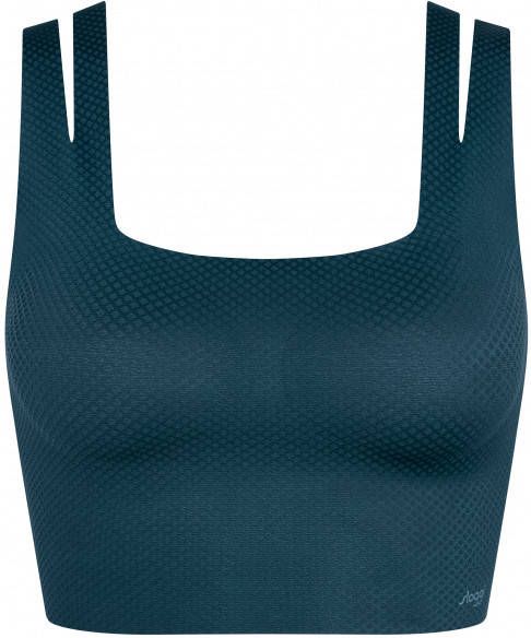 Sloggi Women's Zero Feel Flow Top Sportbeha, blauw