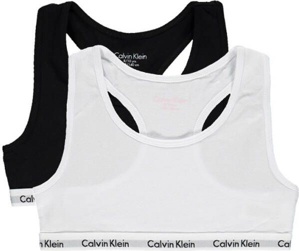 CALVIN KLEIN UNDERWEAR bh top set van 2 wit/zwart