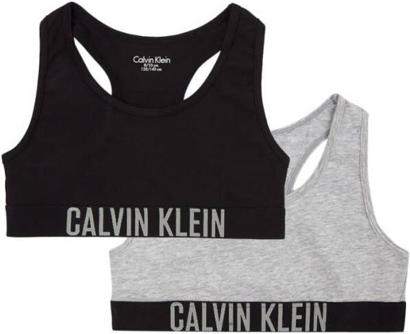 Calvin Klein Bralette met logoprint in 2 pack