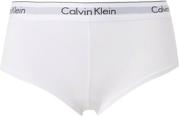 Calvin Klein White bpyshort hiptser Underwear , Wit, Dames