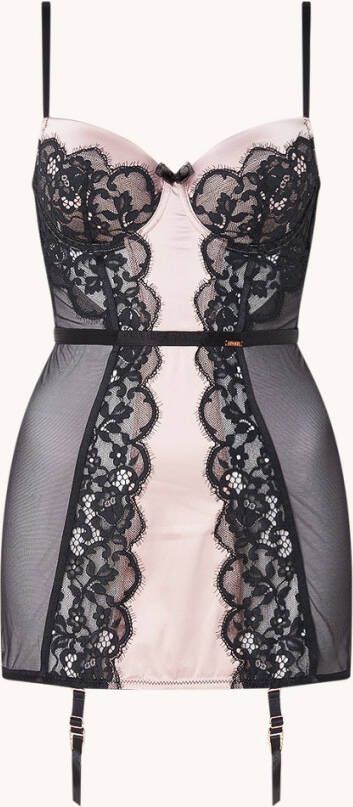 Hunkemö, ller Amelia voorgevormde bustier met mesh en kant