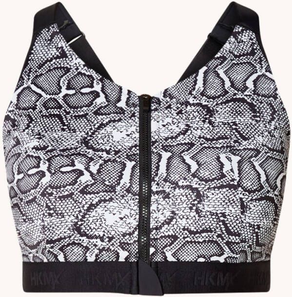 Hunkemö, ller The Pro Level 3 sport bh met high support en slangenprint