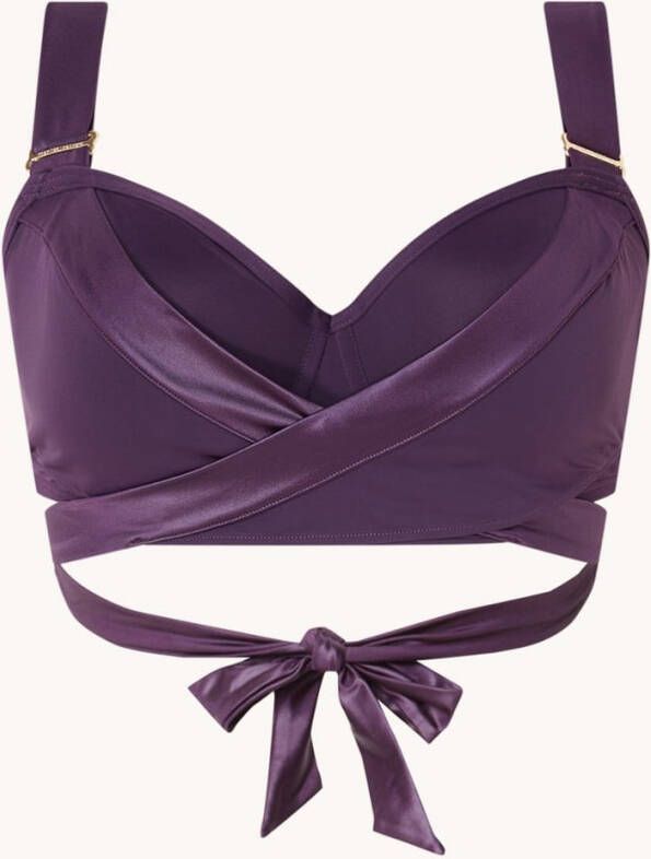 marlies | dekkers Cache Coeur voorgevormde balconette bikinitop met gestrikt detail