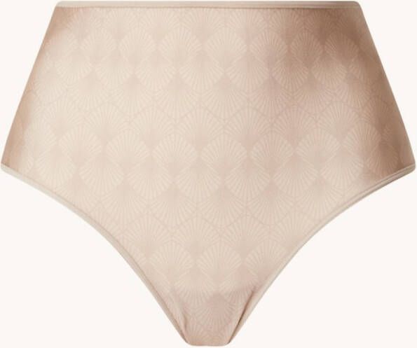 marlies | dekkers Dame de Paris high waisted slip met opengewerkt detail en print