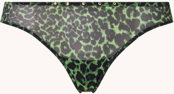 Marlies Dekkers rhapsody butterfly slip | black green leopard