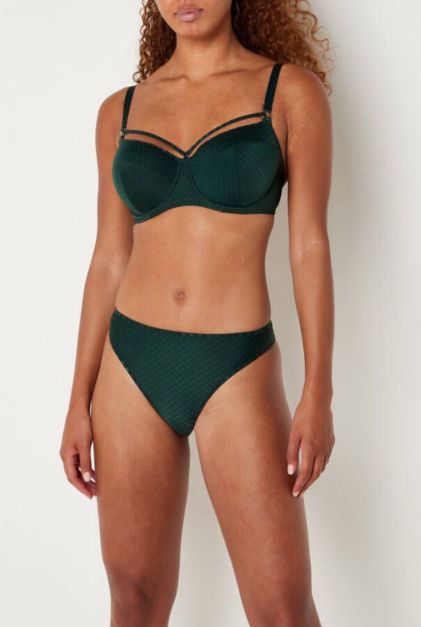 Marlies Dekkers space odyssey balconette bh | wired padded checkered pine green