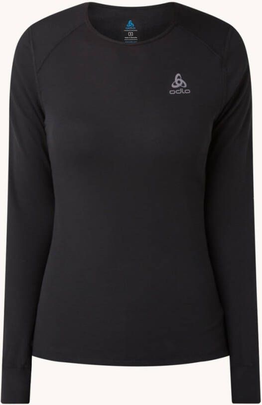 Odlo BL TOP Crew neck l/s Natural 1 , Zwart, Heren