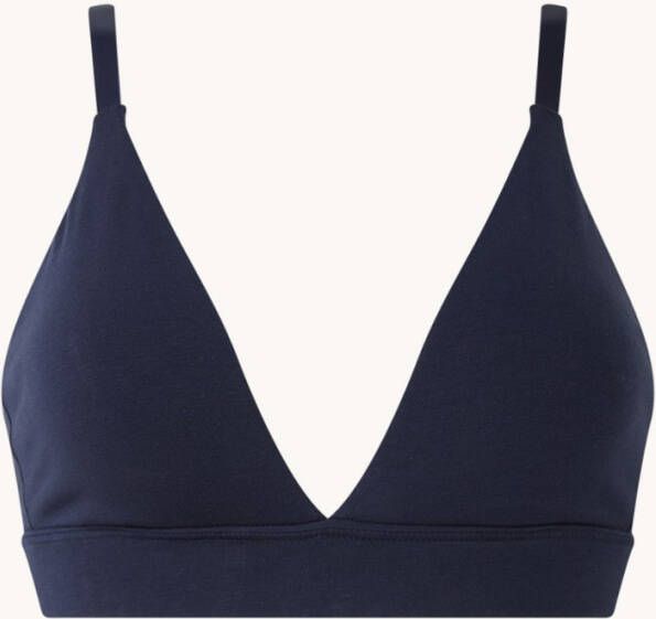 Organic Basics Tops Organic Cotton Triangle Bra Donkerblauw