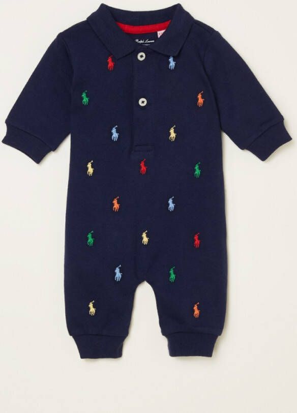 Ralph Lauren Babypak met polokraag en logoborduring