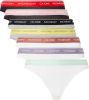 Calvin Klein String met contrastkleurige onderbroekband(set, 7 stuks ) online kopen