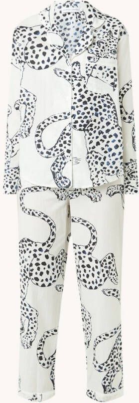 Desmond & Dempsey The Jag pyjamaset met panterprint