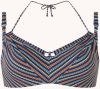 Marlies Dekkers holi vintage niet voorgevormde balconette bikini top | wired unpadded dark blue rainbow online kopen