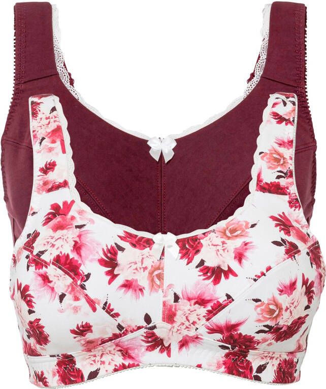 bonprix Bh zonder beugels met katoen(set van 2 )