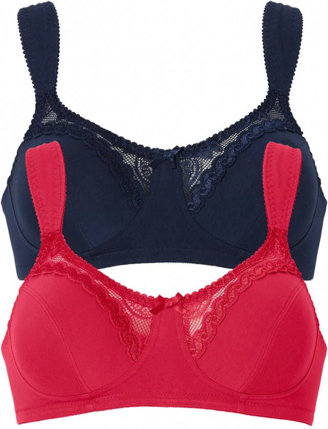 bonprix Bh zonder beugels(set van 2)met biologisch katoen