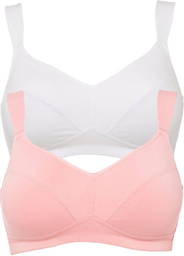 bonprix Bh zonder beugels(set van 2)met biologisch katoen