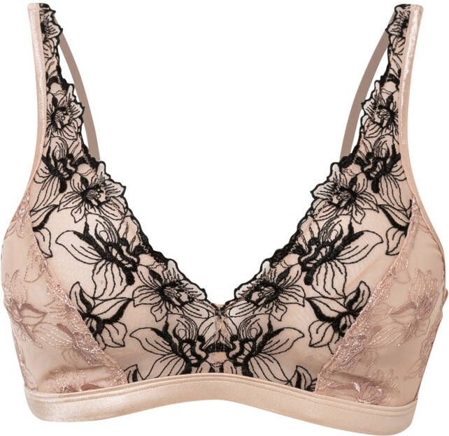 bonprix Bralette zonder beugels met borduursel