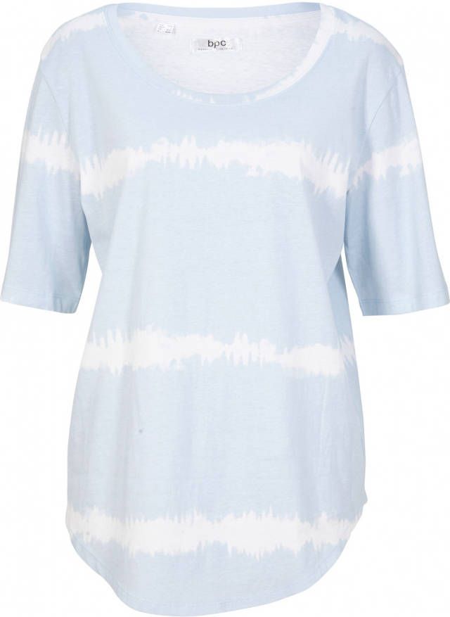 bonprix Katoenen shirt met batikprint, halflange mouw