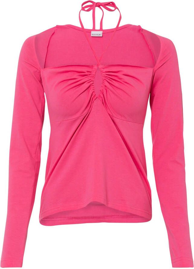 bonprix Shirt met hoekige hals