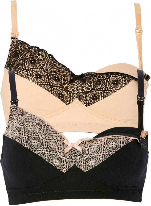 bonprix Voedingsbh zonder beugels(set van 2)met biologisch katoen