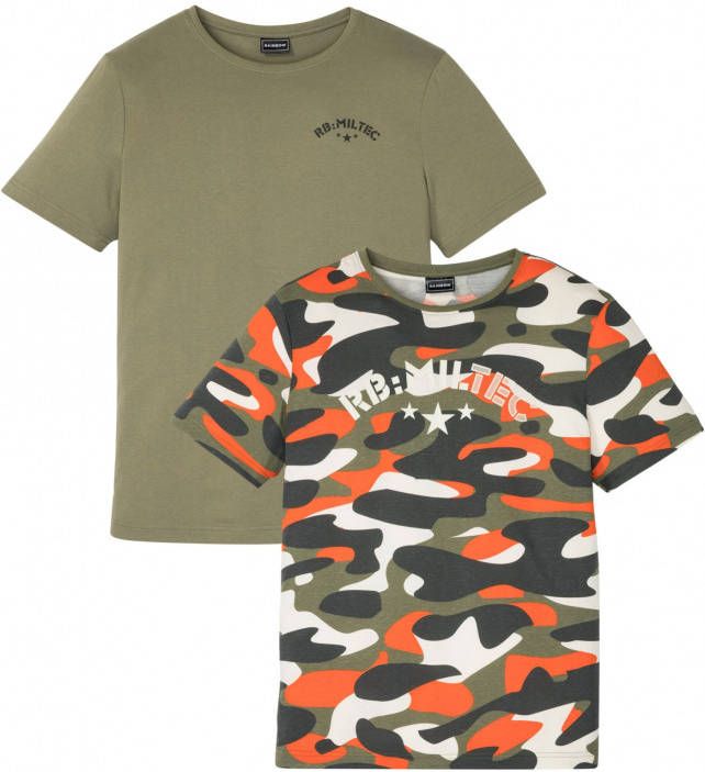 bonprix T shirt(set van 2 ), slim fit