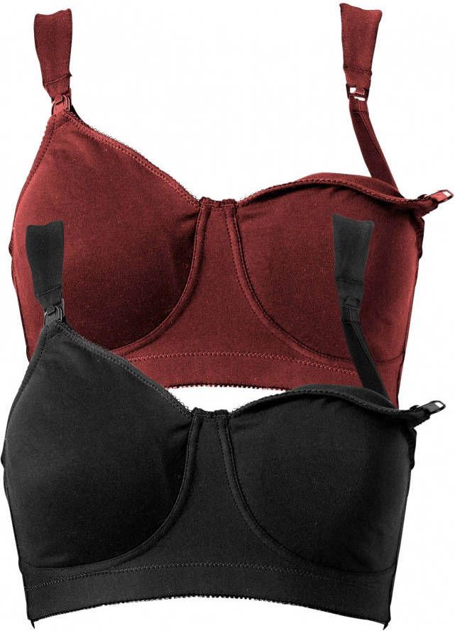 bonprix Voedingsbh zonder beugels(set van 2)met biologisch katoen