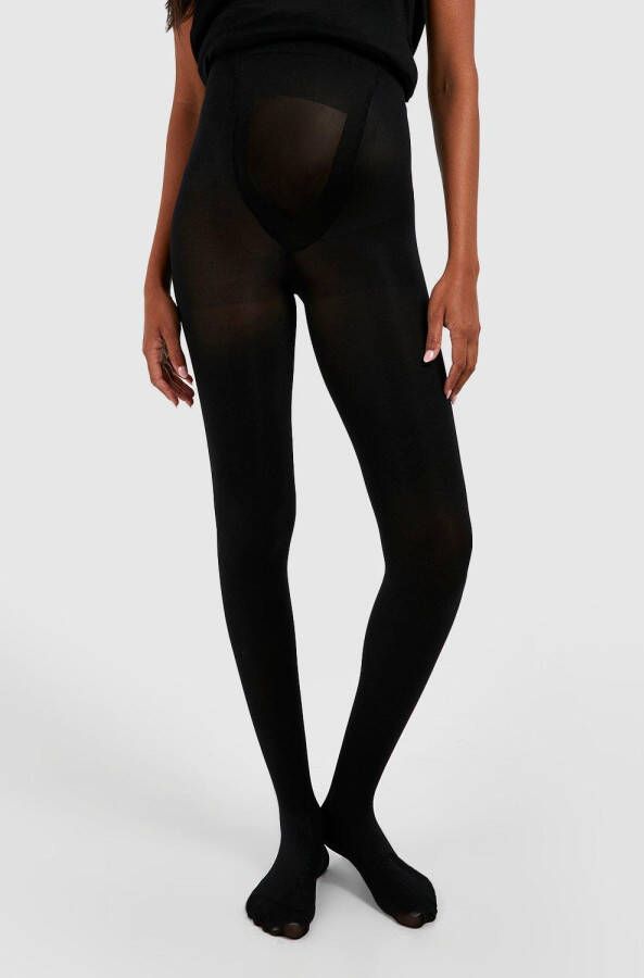 boohoo Zwangerschap 60 Denier Panty'S(2 Stuks ), Black