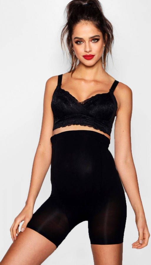 boohoo Zwangerschap Corrigerende Slip Met Hoge Taille, Black