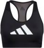 Adidas Performance level 3 Don't Rest sportbh zwart/grijs/wit online kopen