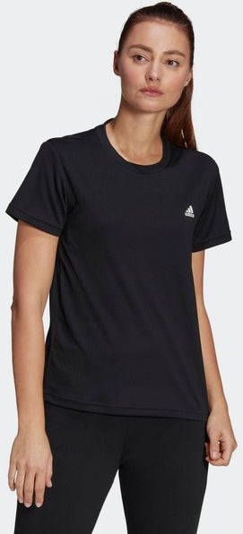 Adidas Aeroready Designed To Move Sport Dames T Shirts Black Katoen Canvas