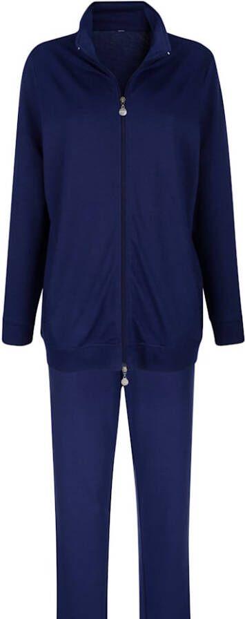 harmony Joggingpak met mooie strassteentjes op het shirt Marine/Ecru