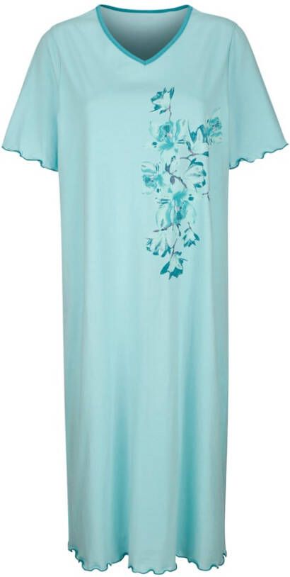 harmony Nachthemden per 2 stuks in bicolor Lichtblauw/Apricot