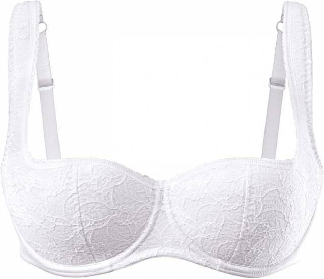 Susa Beugel bh in balconettemodel Wit