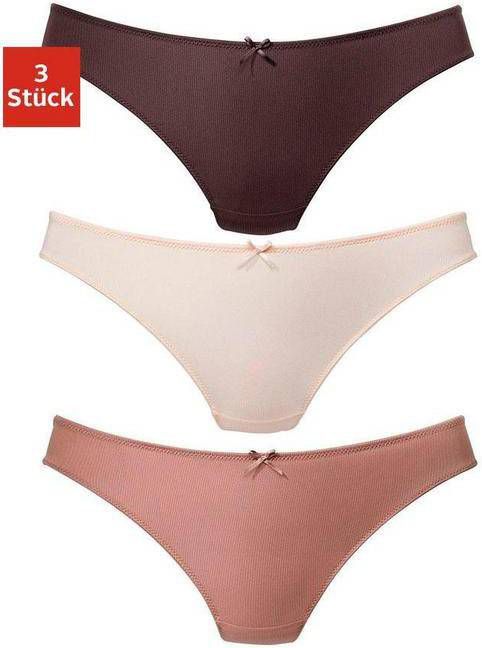 petite fleur String achter geheel van fijne jacquard kant(3 stuks )