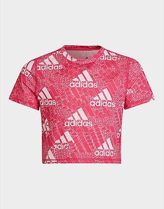 Adidas AEROREADY Designed to Move BrandLove T shirt Team Real Magenta/Clear Pink