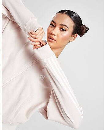 Adidas Badge of Sport 3 Stripes Full Zip Hoodie Brown Dames