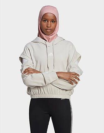 Adidas Hyperglam 3 Stripes Sweatshirt Aluminium/White Dames