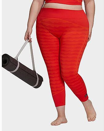 Adidas Marimekko AEROKNIT 7/8 Legging(Grote Maat) Collegiate Orange Dames