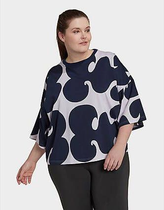 Adidas Marimekko T shirt(Grote Maat) Purple Tint Dames