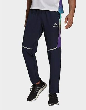 Adidas Own The Run Colorblock Broek Legend Ink/Black/Purple Rush/Semi Mint Rush Heren
