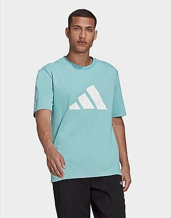 Adidas Sportswear Future Icons Logo Graphic T shirt Mint Ton Heren