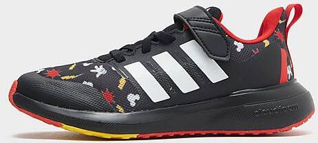 Adidas x Disney FortaRun 2.0 Mickey Cloudfoam Sport Running Schoenen met Elastische Veters en Klittenband Core Black/Bold Gold/Better Scarlet