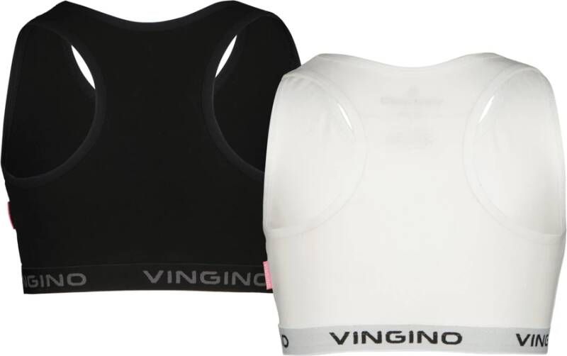VINGINO Bralettes Girls Racer 2 Pack Zwart