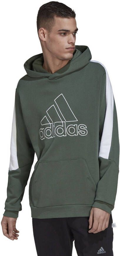 adidas performance Bicolor hoodie met logo badge of sport